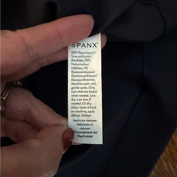 Spanx Perfect A-Line 3/4 Sleeve Dress – Navy Blue - Small - Picture 7 of 13